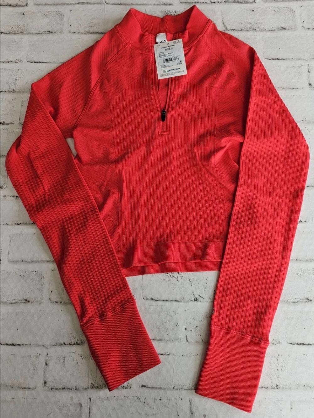 DSG Dick’s Brand Momentum 1/4 Zip Seamless Long Sleeve Top Red Size XS